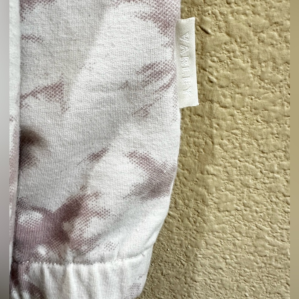 • VARLEY • Romero Sweat Taupe Tie Dye quarter-zip pullover sweater • - Picture 7 of 11